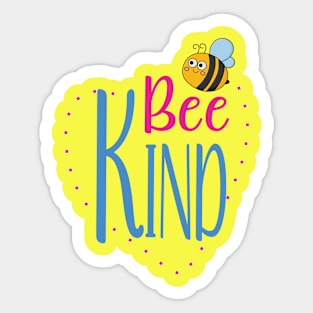 Be Kind Kid's Cute Bee Sticker